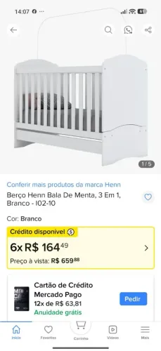 Vendo Berço semi novo 