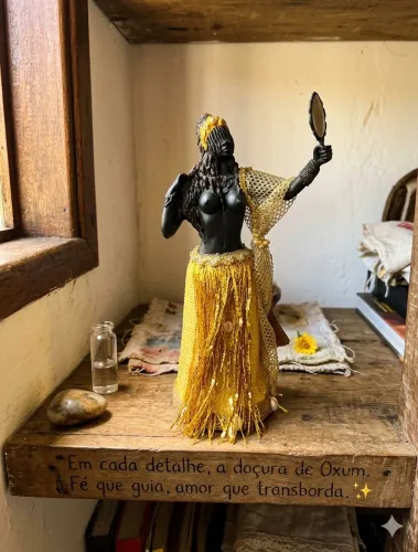 Estátua Oxum 40cm - Artista Camasi Guimarães (Nova)