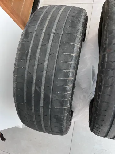 4 pneus bem conservados, 205/50/r17