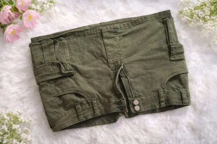 Saia jeans Plus Size