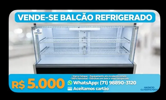 BALCAO REFRIGERADO GELOPAR