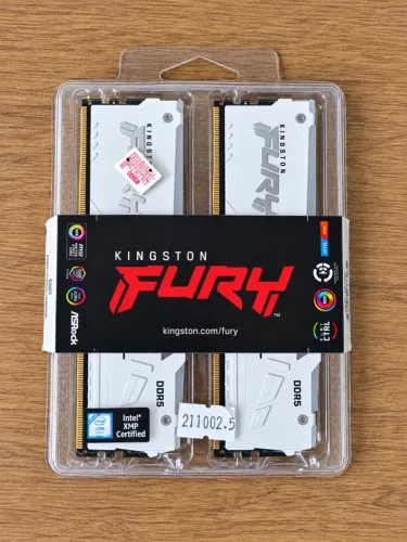 Memória Ram ddr5 Kingston Fury Beast, Rgb, 64gb (2x32gb) 5600mhz CL40 (Usado)