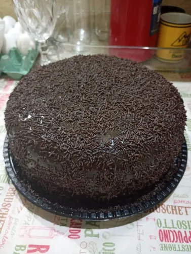Bolo Vulcão de chocolate 