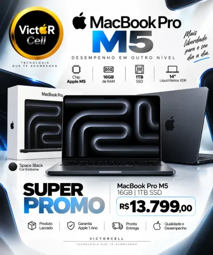 MacBook Pro M5 Lacrado | Garantia Apple 1 Ano