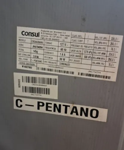 Vendo geladeira Consul Cycle Defrost Duplex 336L, branco, em ótimo estado de conservação