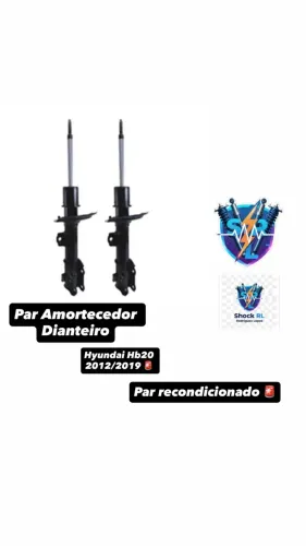Par de Amortecedor Hyundai Hb20