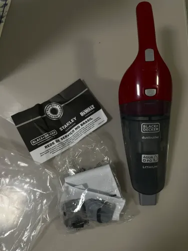 BLACK+DECKER Aspirador de Pó e Água Portátil/de mão à Bateria 3,6V APB3600 Vermelho Bivolt