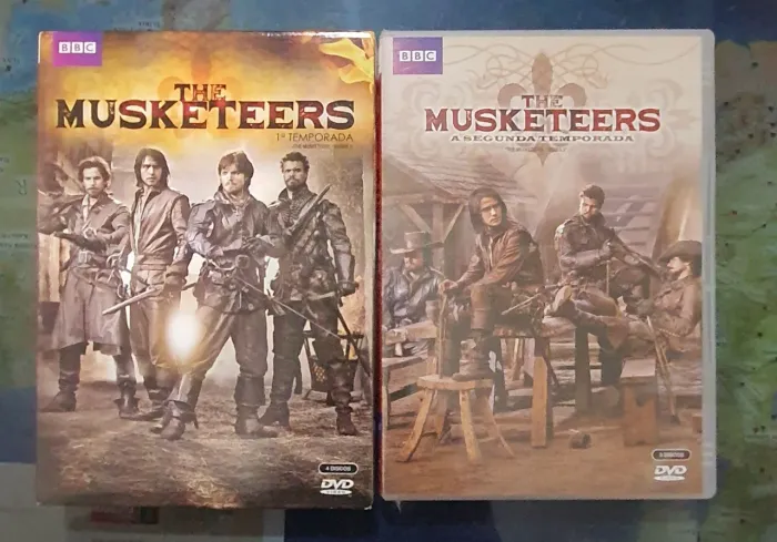 Boxes da série The Musketeers temporadas 1 e 2 DVDs originais