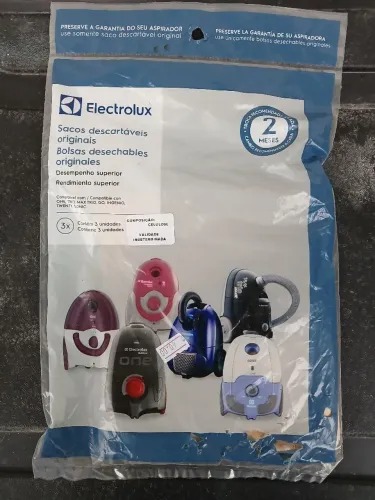 Sacos descartáveis originais novos Electrolux, com 3 unidades
