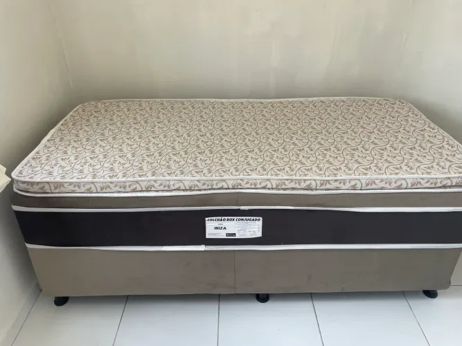 Cama Box Conjugada Casal Ibiza Unibox - Nova Sem Uso!