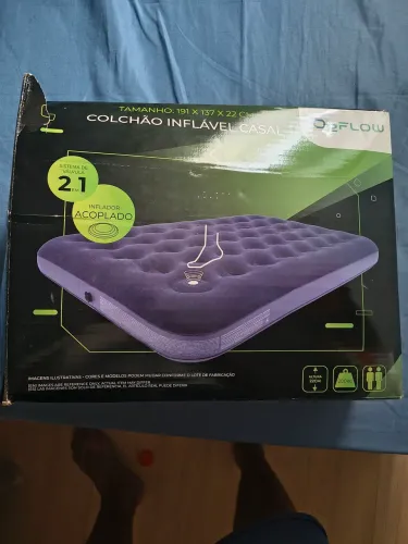 Colchão inflável de casal seminovo