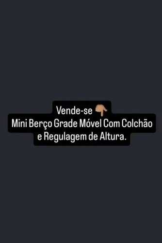 Vende-se Mini Berço Grade Móvel Com Colchão, Aceito Oferta.