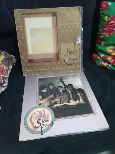 2 LP discos vinil Nouvelle Cuisine primeiro e Slow Food raros Jazz nacional com autógrafo