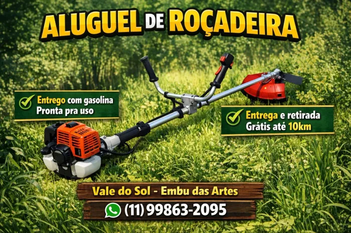Aluguel de roçadeira