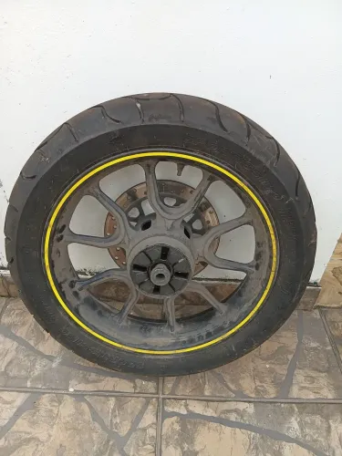 Roda traseira com disco de freio meteor 350