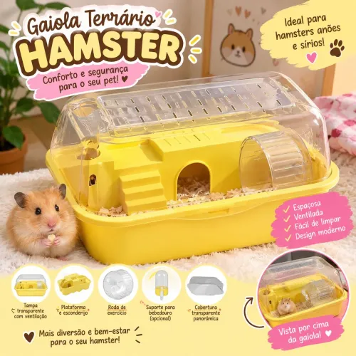 gaiola terrário para hamister