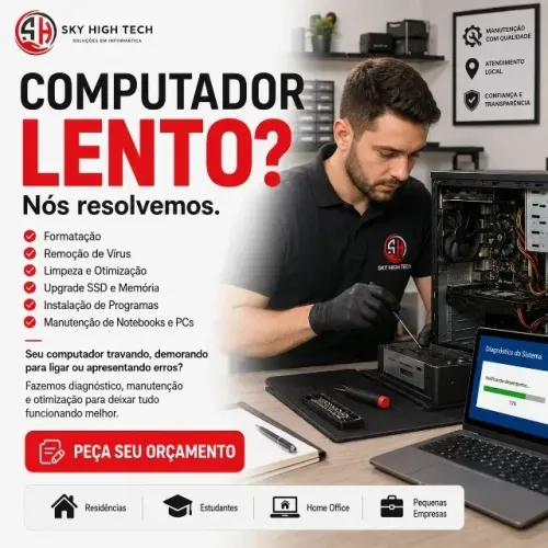 Manutenção de Computadores e Notebooks | Formatação e Otimização