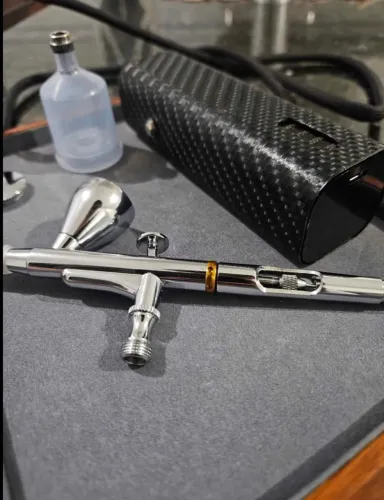 Kit aerógrafo com compressor portátil promoção