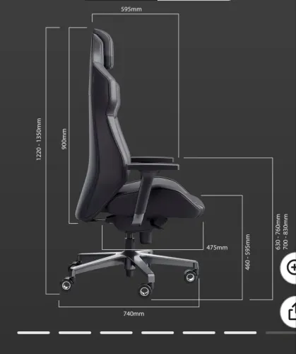 Cadeira Gamer Flexform Alpha Pro All Black