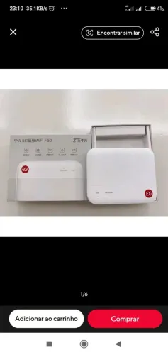 Roteador móvel ZTE F50 5G
