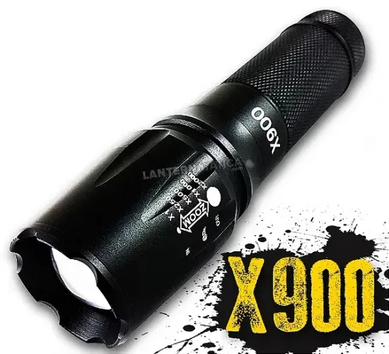 Lanterna X900 Tática com Zoom (Nova)