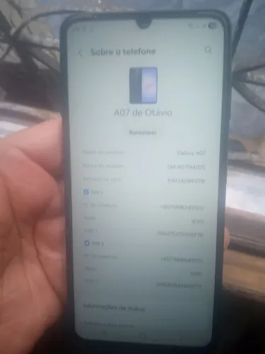Vendo celular novo galaxy A07