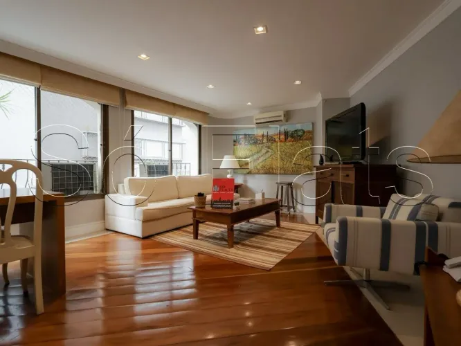 Flat no The Pierre disponível para locação 67m² na Alameda Campinas no Jardim Paulista.