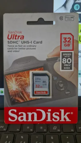Cartao de memória 32GB SanDisk Ultra
