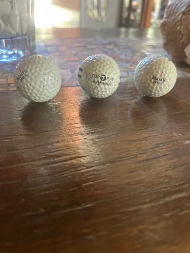 Kit 3 bolas de golf anos 90 Maxfly e topflite antigas e raras