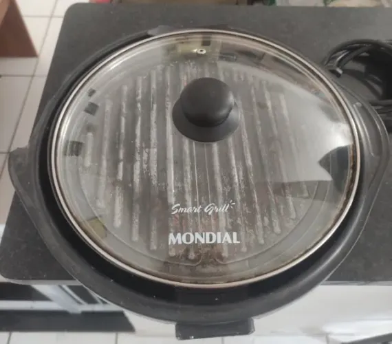 Grill Mondial Redondo Smart G-04 - Em Bom Estado