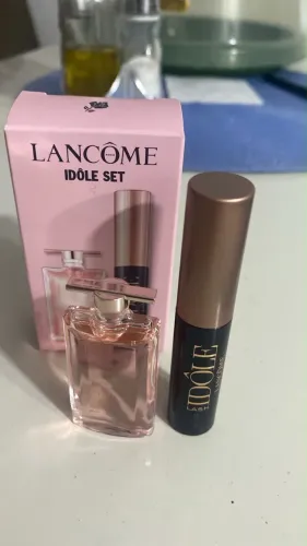 kit perfume e máscara cílios lancôme