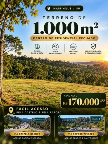 Jardim de Madri  Terrenos de 1.000 m² em Mairinque!