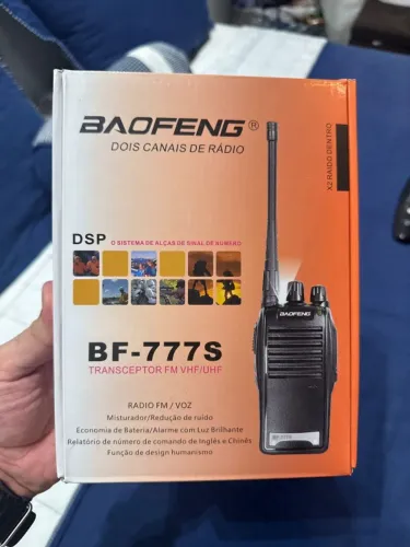 BAOFENG DOIS CANAIS DE RÁDIO BF-777S TRANSCEPTOR FM VHF/UHF, CX COM 2 UNIDADES, TENHO 5 CX