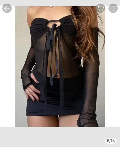 Blusa Tomara que Caia de Tule e abertura - TAM U