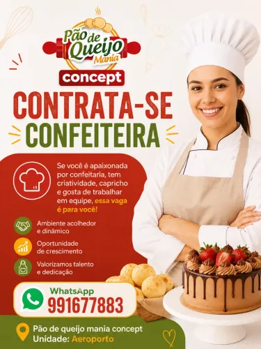 Contrata-se Confeiteira