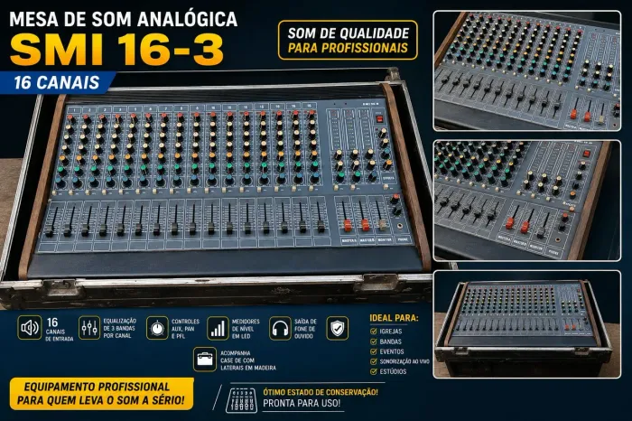 Mesa de Som Analógica