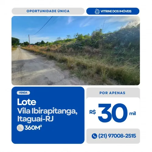 #VENDO Lote em Vila Ibirapitanga, Itaguaí-RJ.