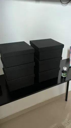 Caixas em MDF Preto - Elegantes e Versáteis