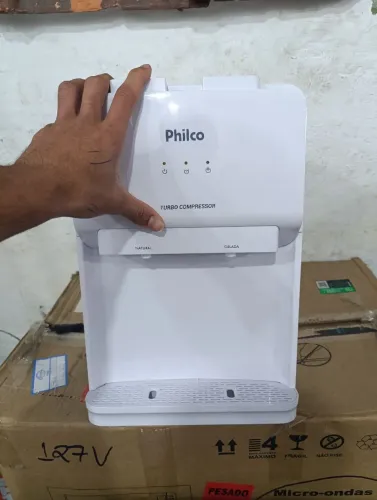 Bebedouro Philco PBE11 20 Litros Água Natural e Gelada Branca 127v<br>