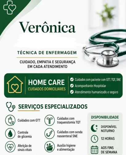 Técnica de enfermagem Acompanhante hospitalar , Home Care