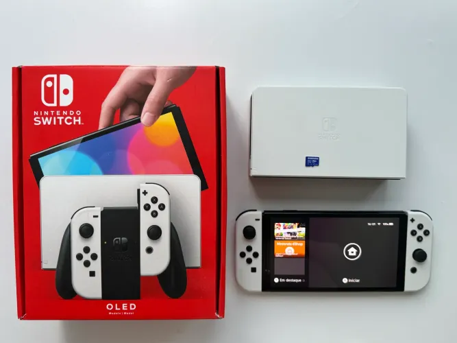 Nintendo Switch OLED + Cartão microSD 512gb