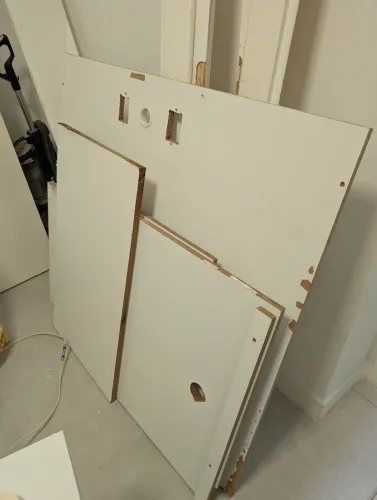 Chapas de MDF brancas (vários tamanhos)