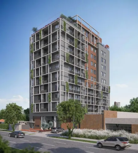 Studio de alto padrão no Centro Cívico com rooftop, piso aquecido e infraestrutura complet