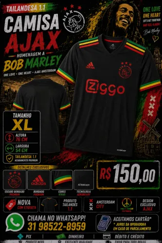 Camisa Ajax - Bob Marley