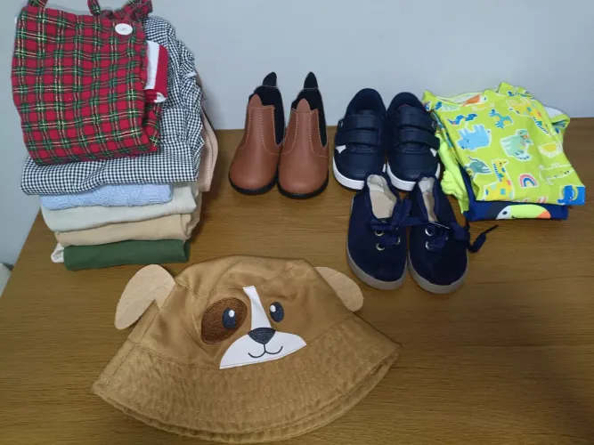 Roupas e calçados menino M/G