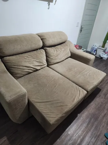 sofá retrátil 3 lugares
