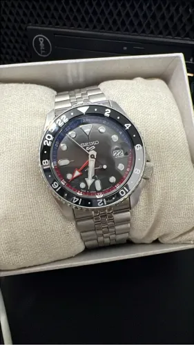 Relógio Seiko 5 Sports SKX Gmt US Special Creation Automático Preto SSK019