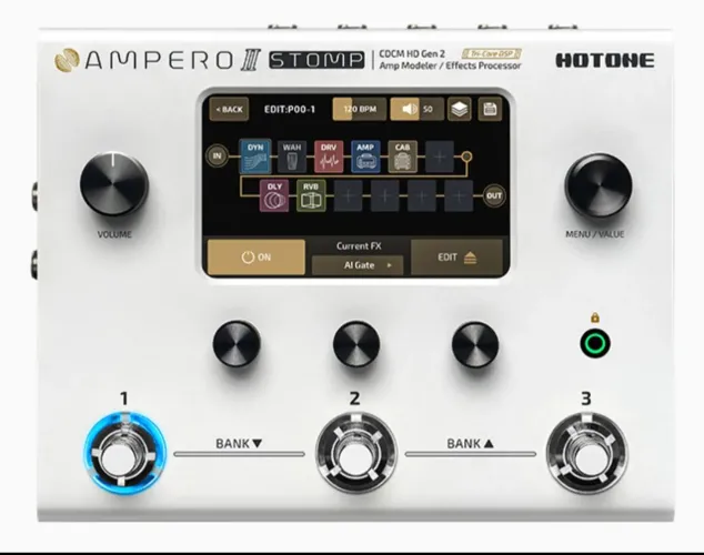NOVO!! Pedal Hotone Ampero II 2 STOMP Multiefeito MP300 Novo