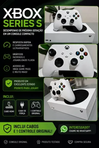 Xbox Series S 512gb/ Troco / Aceito Cartão/ Entrego