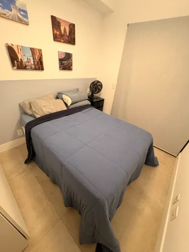 Cama box baú Ortobom casal + colchão Master Superpocket R$ 1.000